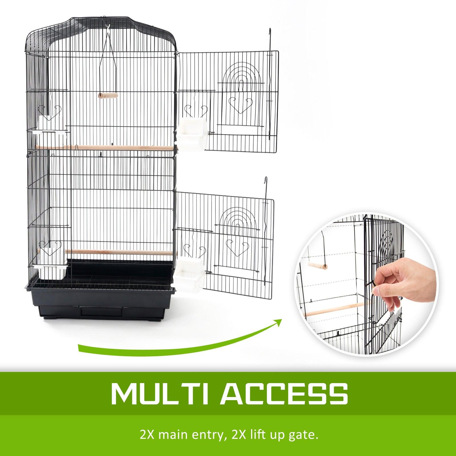 Paw Mate Bird Cage Parrot Aviary Veer 2IN1 Design 92cm - Pet Parlour Australia