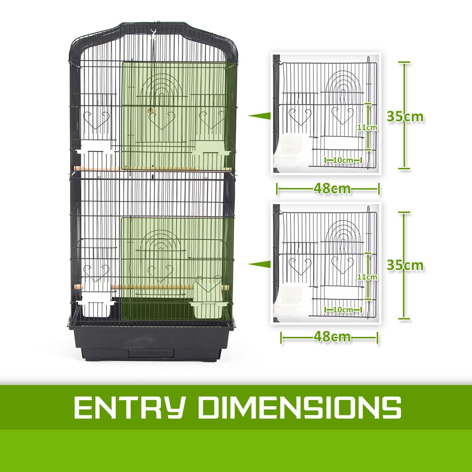 Paw Mate Bird Cage Parrot Aviary Veer 2IN1 Design 92cm - Pet Parlour Australia