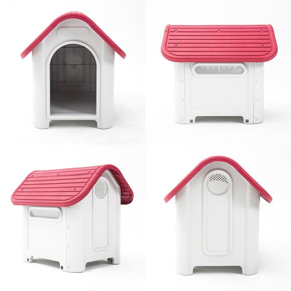 Paw Mate Pink Dog Kennel House Luna Plastic M - Pet Parlour Australia