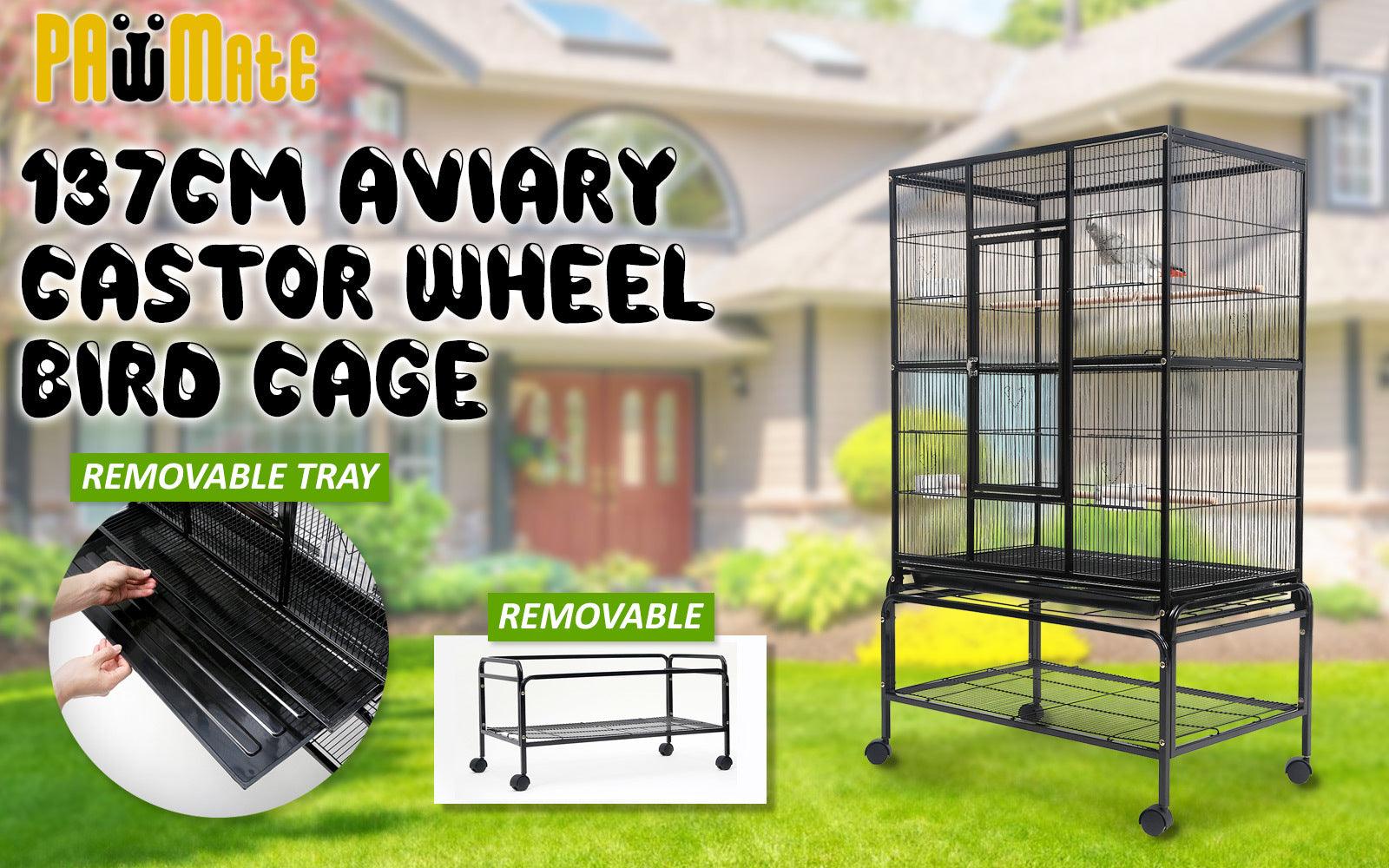 Paw Mate 137cm Bird Cage Parrot Aviary Melody - Pet Parlour Australia