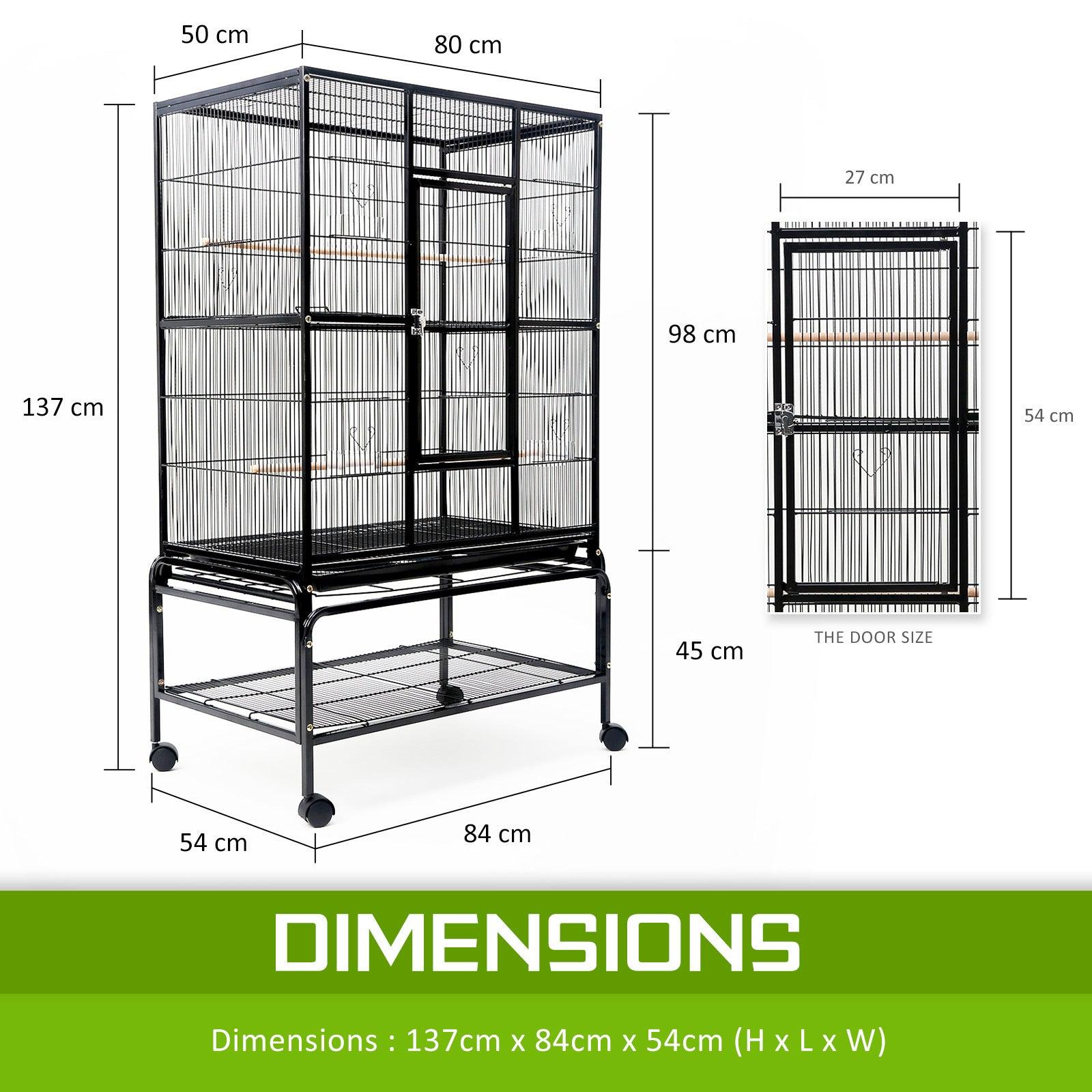 Paw Mate 137cm Bird Cage Parrot Aviary Melody - Pet Parlour Australia