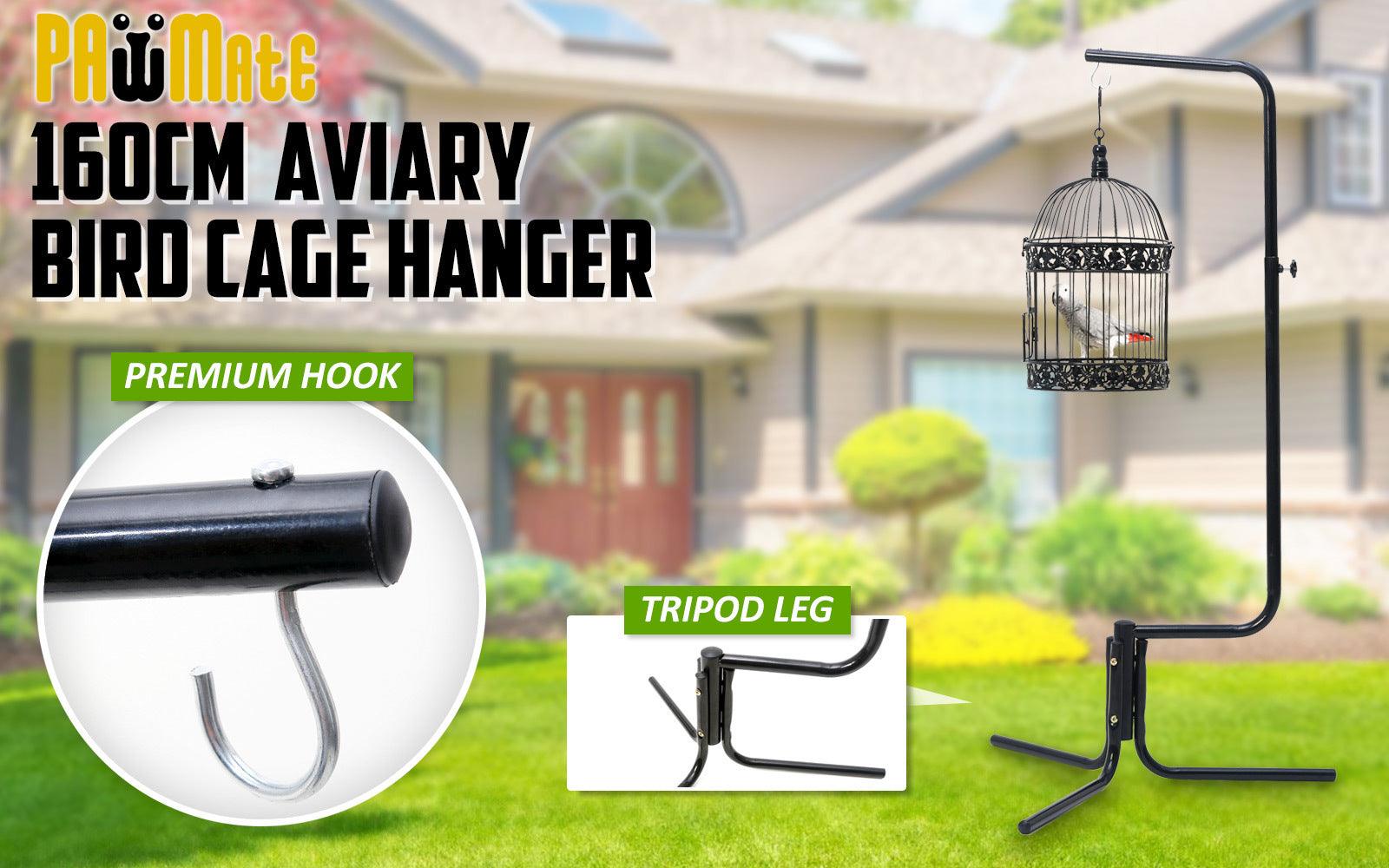 Paw Mate Bird Cage Hanger Stand Parrot Aviary Solo 160cm - Pet Parlour Australia