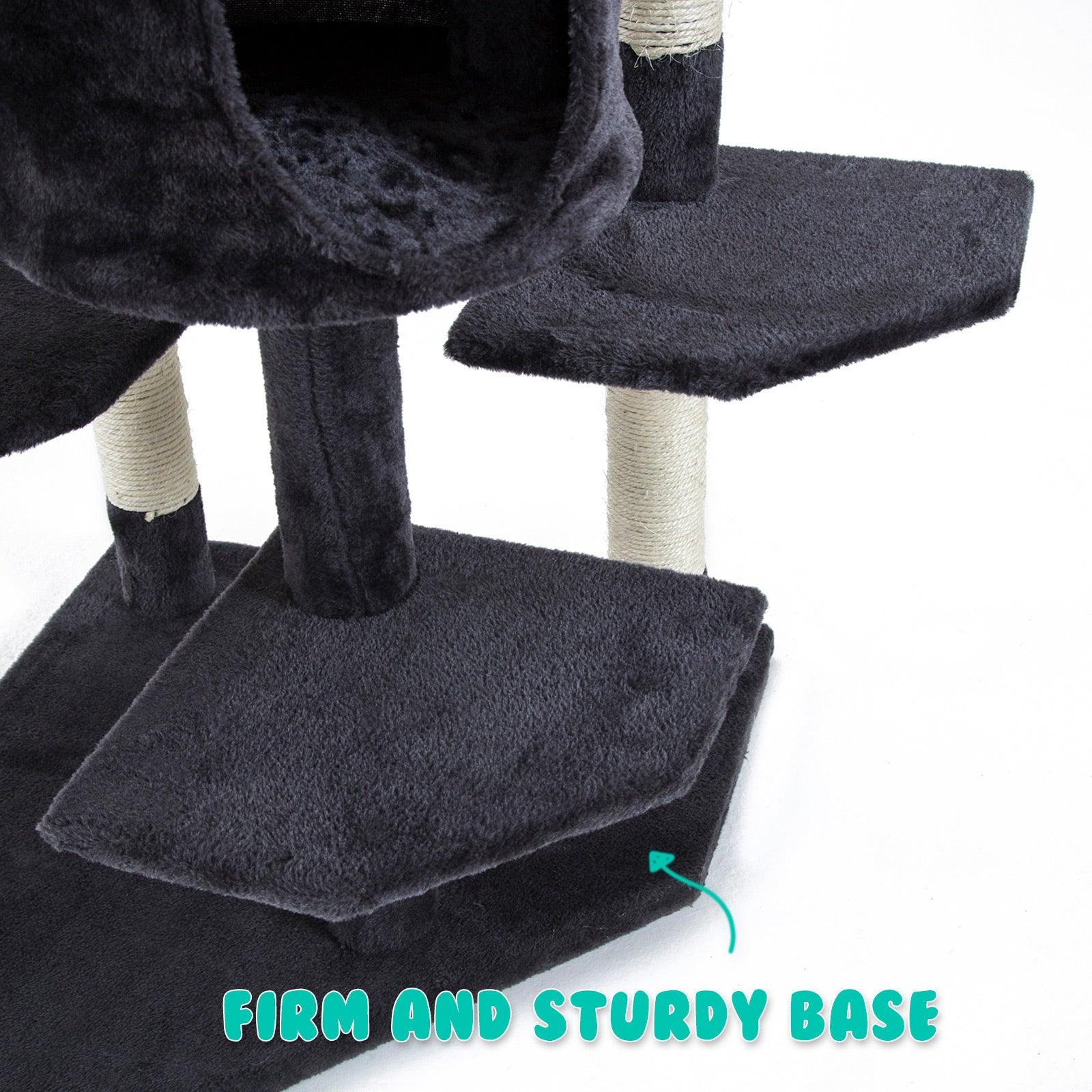 Paw Mate 201cm Grey Cat Tree Parala Multi Level Scratcher - Pet Parlour Australia