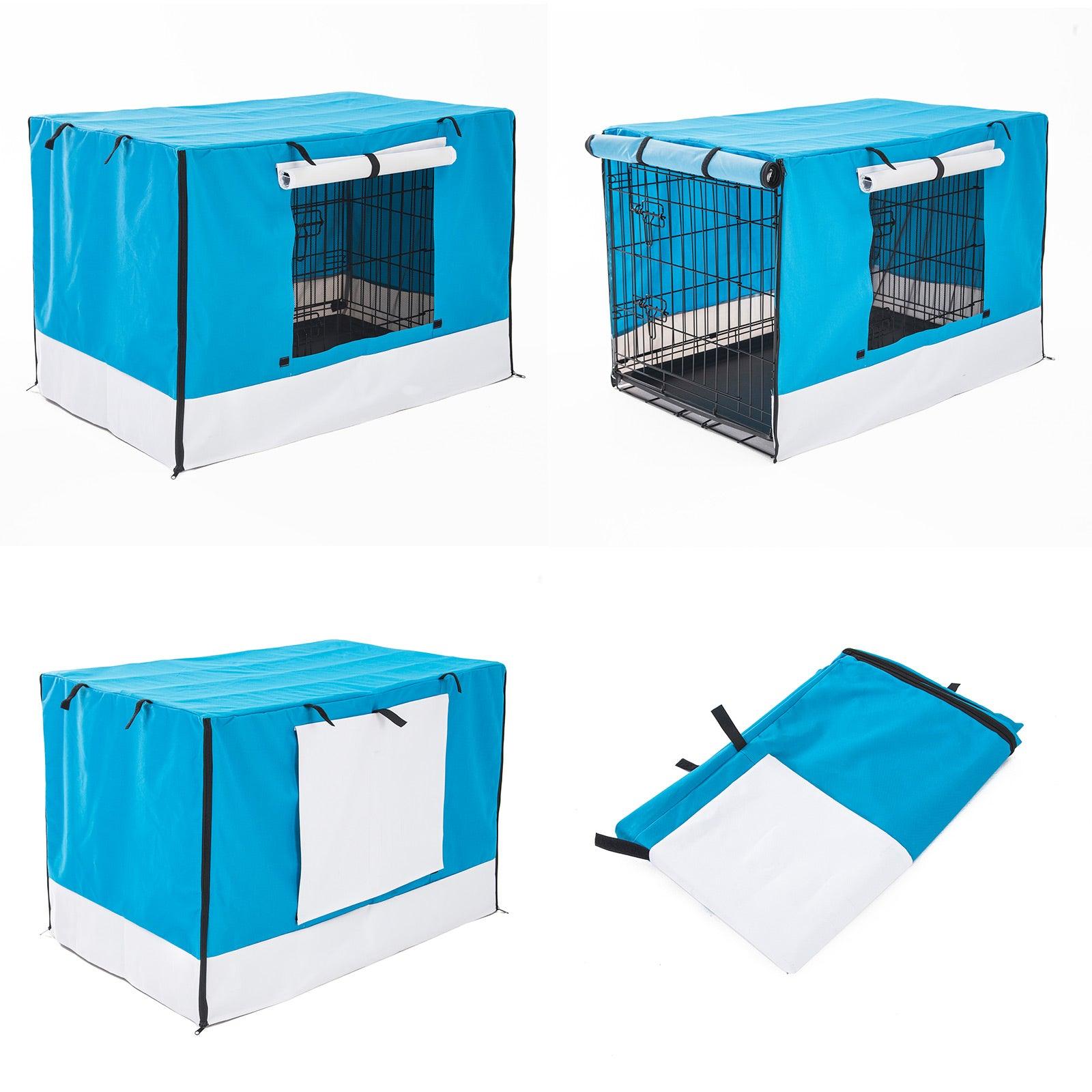 Paw Mate Blue Cage Cover Enclosure for Wire Dog Cage Crate 24in - Pet Parlour Australia