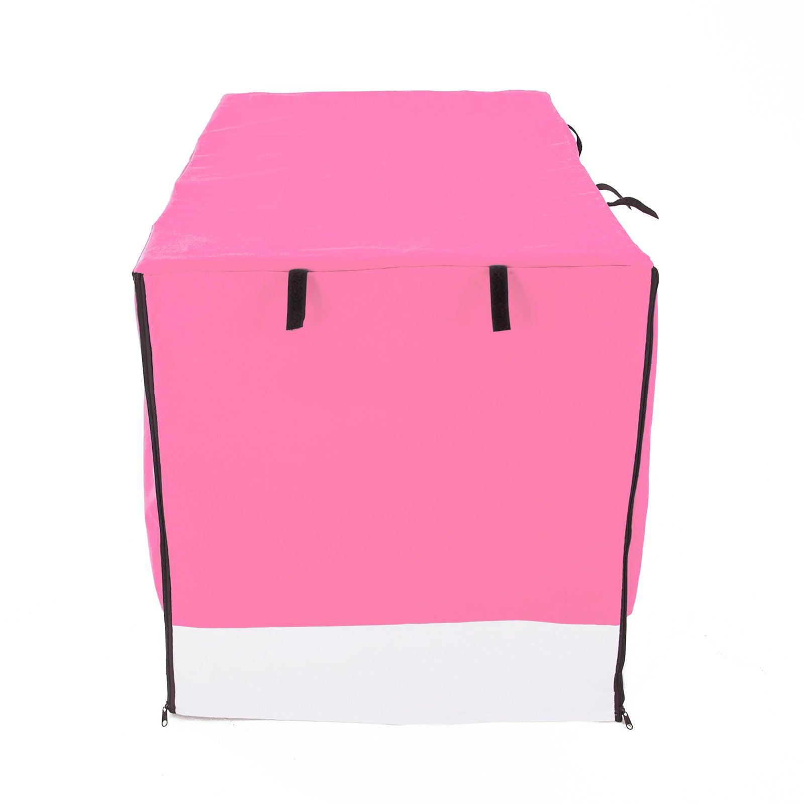 Paw Mate Pink Cage Cover Enclosure for Wire Dog Cage Crate 24in - Pet Parlour Australia