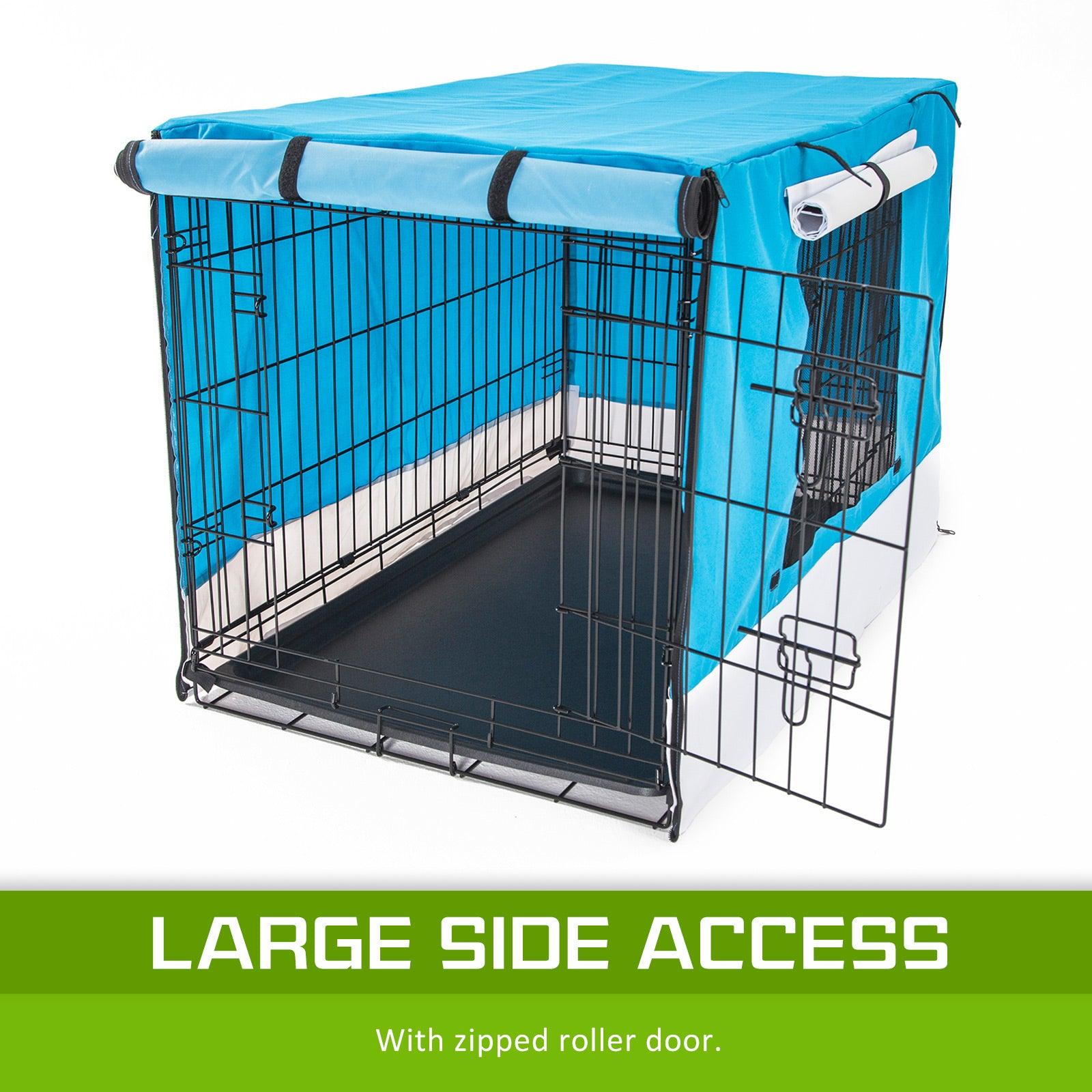 Paw Mate Blue Cage Cover Enclosure for Wire Dog Cage Crate 30in - Pet Parlour Australia