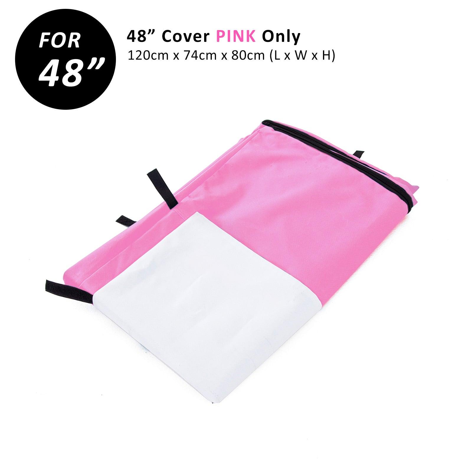 Paw Mate Pink Cage Cover Enclosure for Wire Dog Cage Crate 48in - Pet Parlour Australia