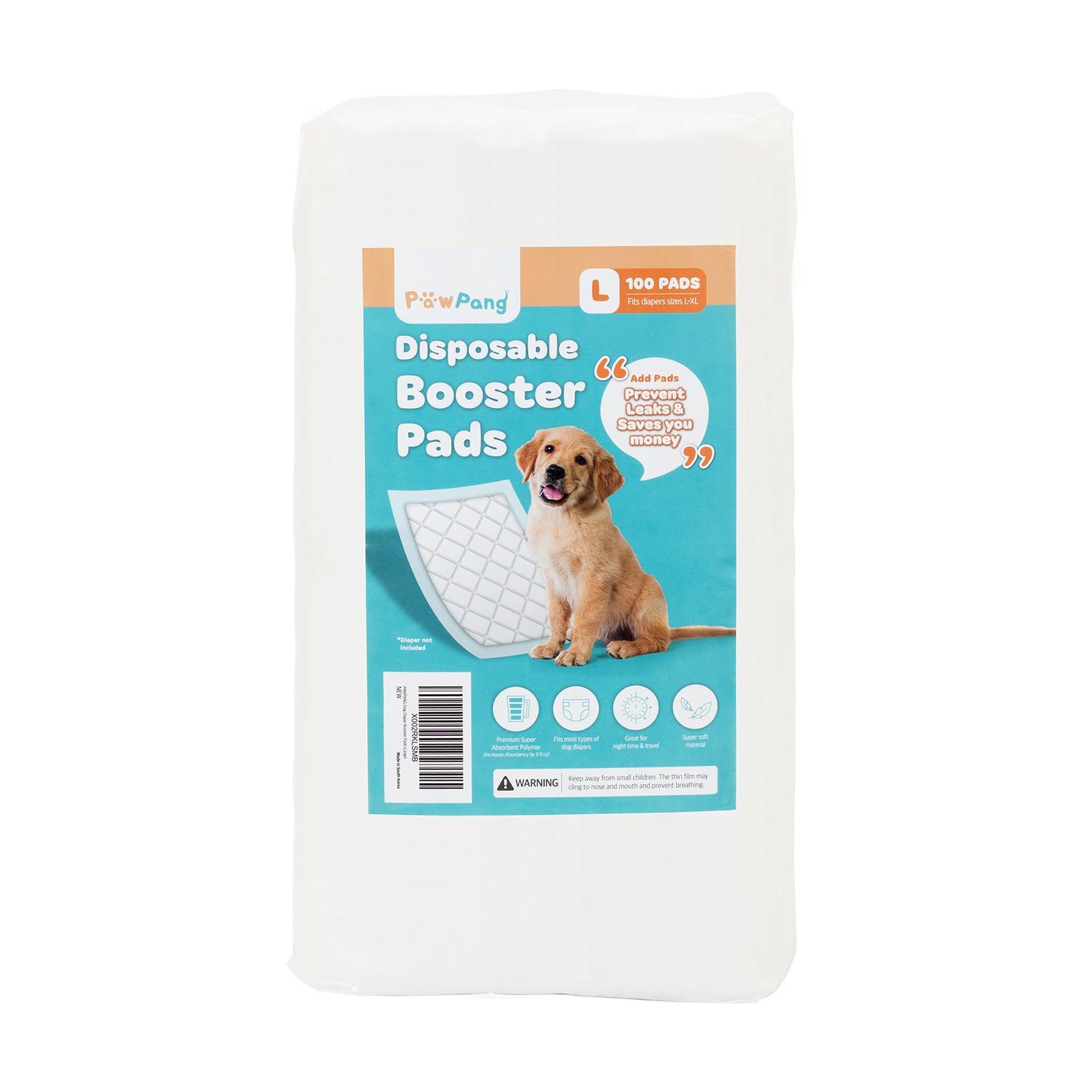 PawPang 100 Ct L Pet Dog Diaper Liners Booster Pads Disposable Adhesive - Pet Parlour Australia