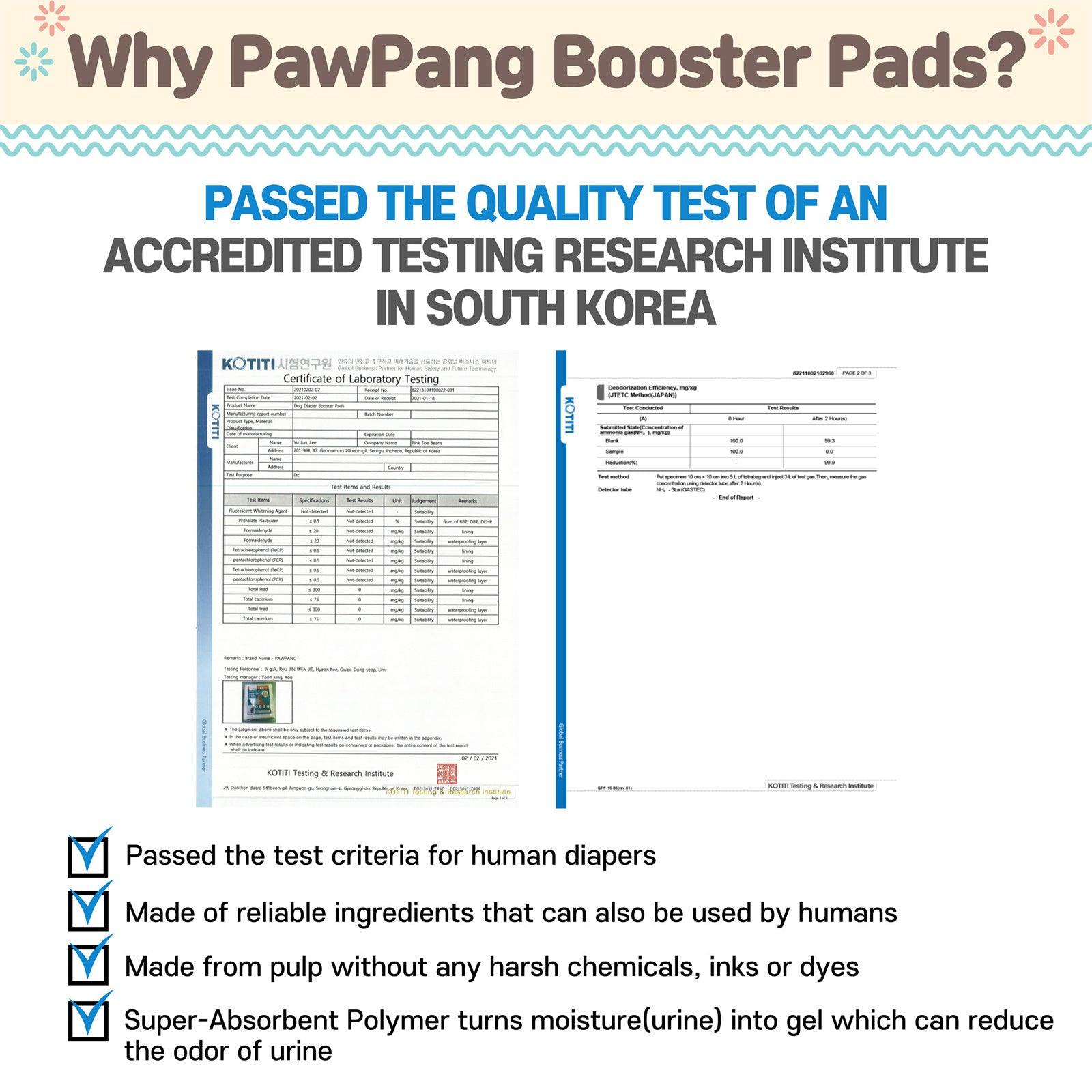 PawPang 100 Ct L Pet Dog Diaper Liners Booster Pads Disposable Adhesive - Pet Parlour Australia