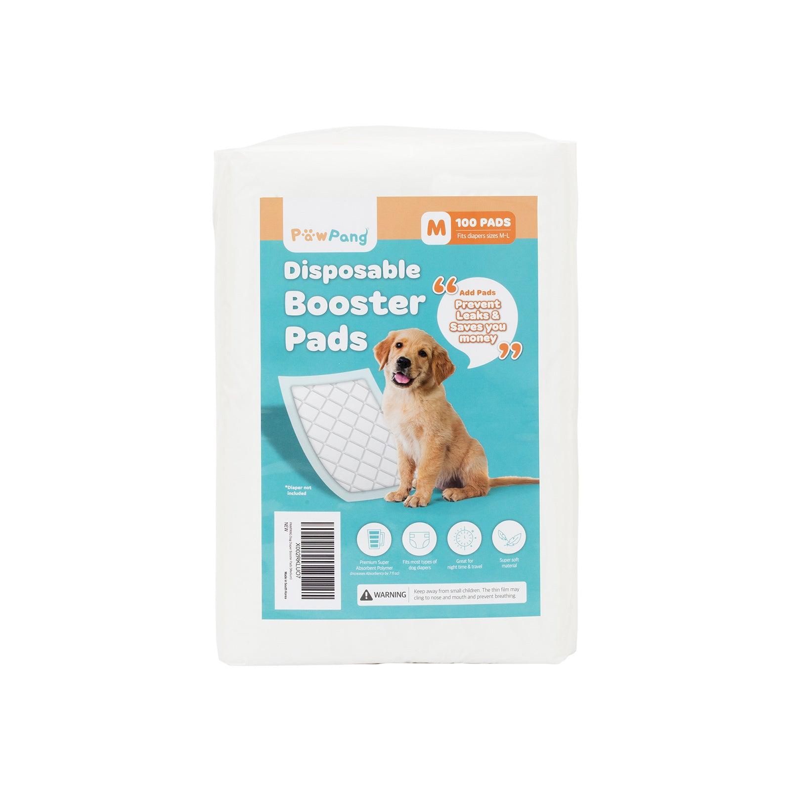 PawPang 100 Ct M Pet Dog Diaper Liners Booster Pads Disposable Adhesive - Pet Parlour Australia