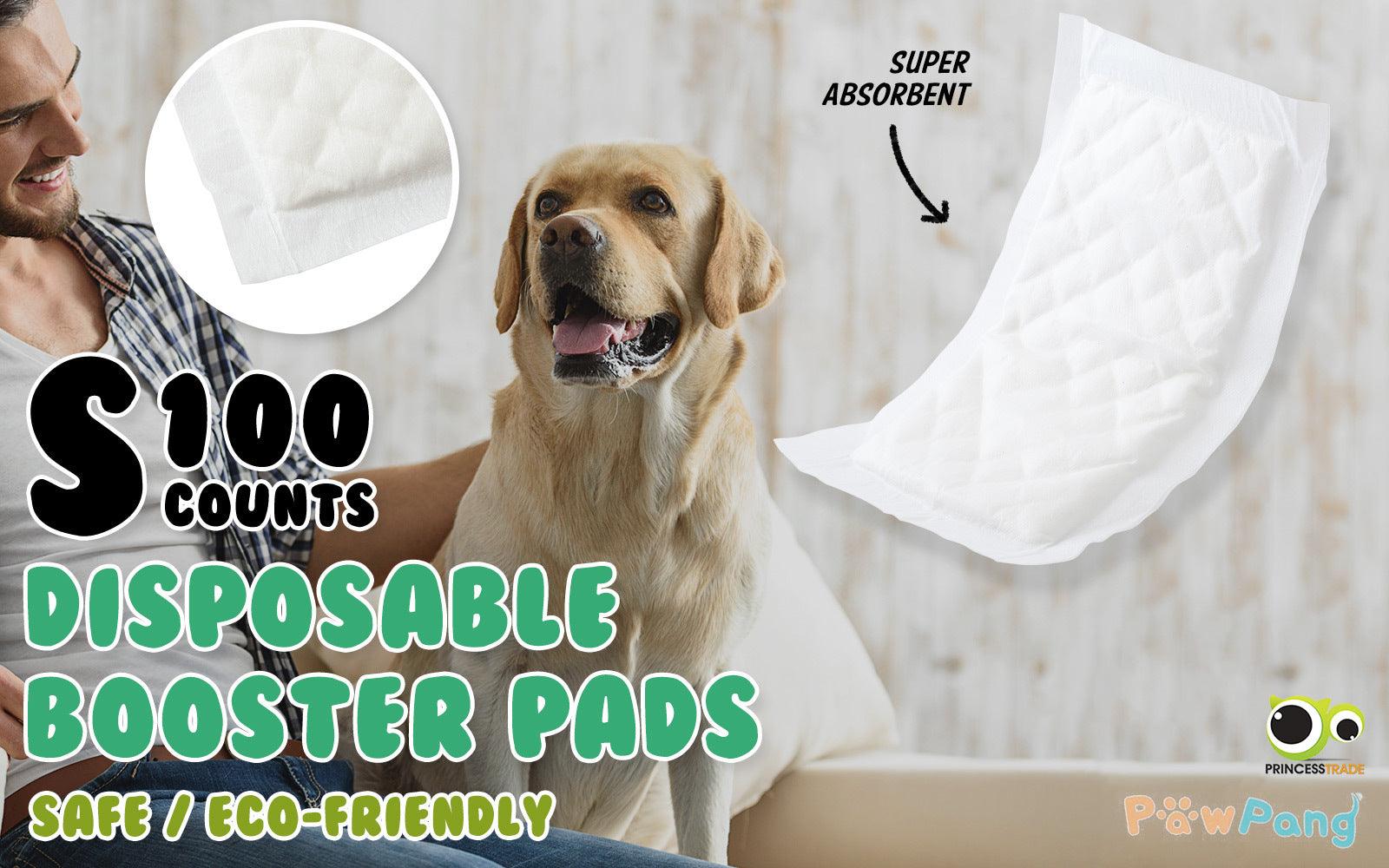 PawPang 100 Ct S Pet Dog Diaper Liners Booster Pads Disposable Adhesive - Pet Parlour Australia