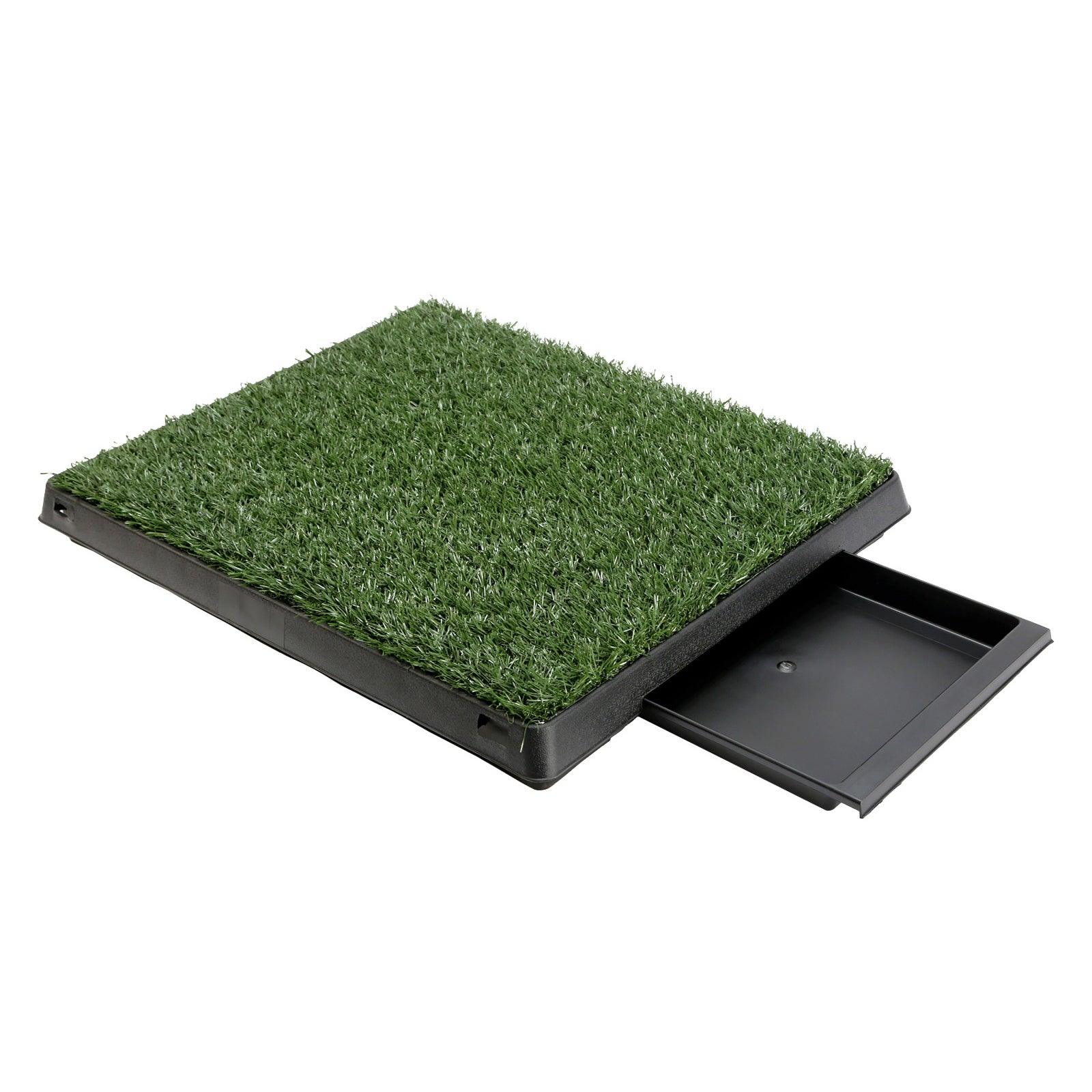 Paw Mate Pet Dog Potty Tray Training Toilet 63cm x 50cm + 1 Grass Mat - Pet Parlour Australia