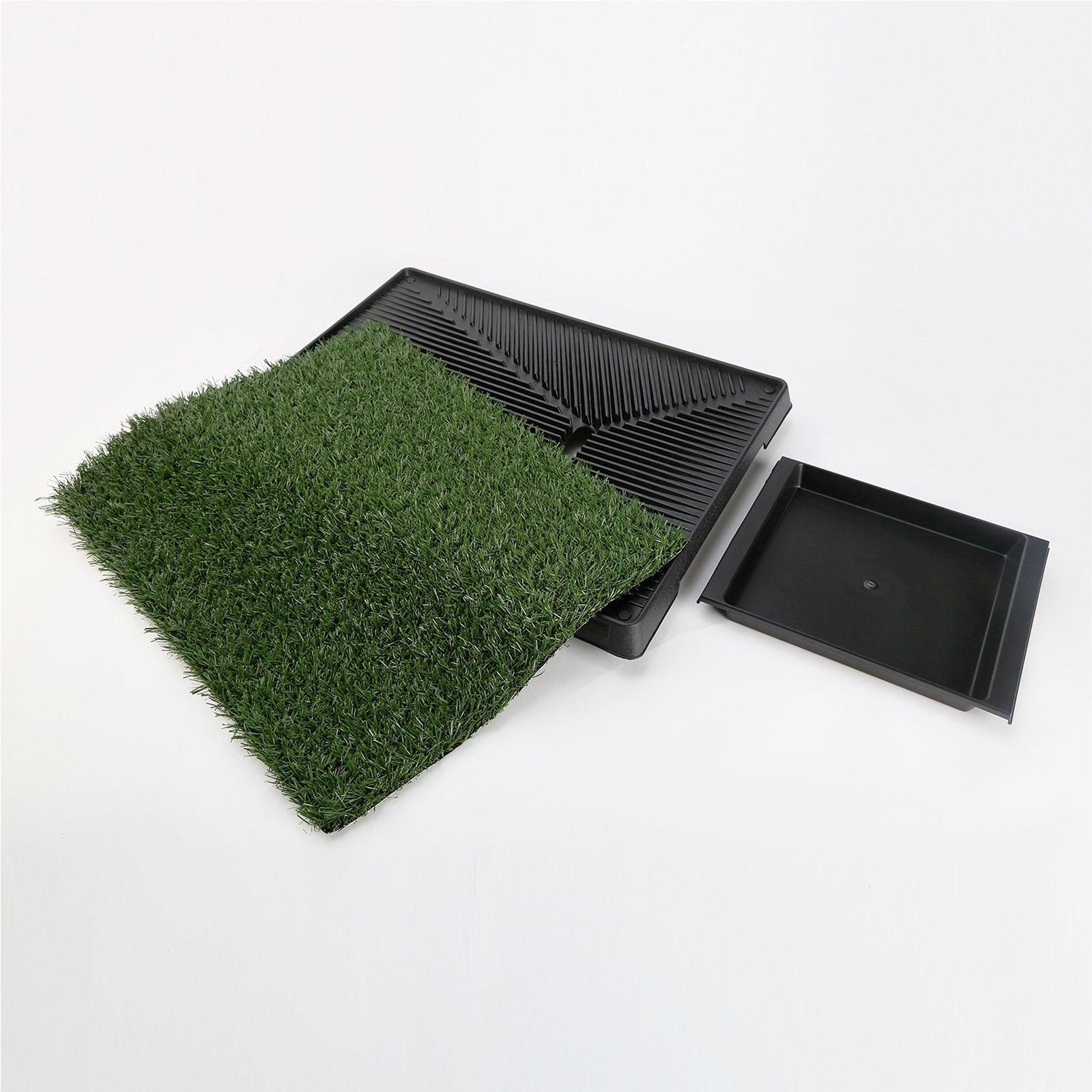 Paw Mate Pet Dog Potty Tray Training Toilet 63cm x 50cm + 1 Grass Mat - Pet Parlour Australia