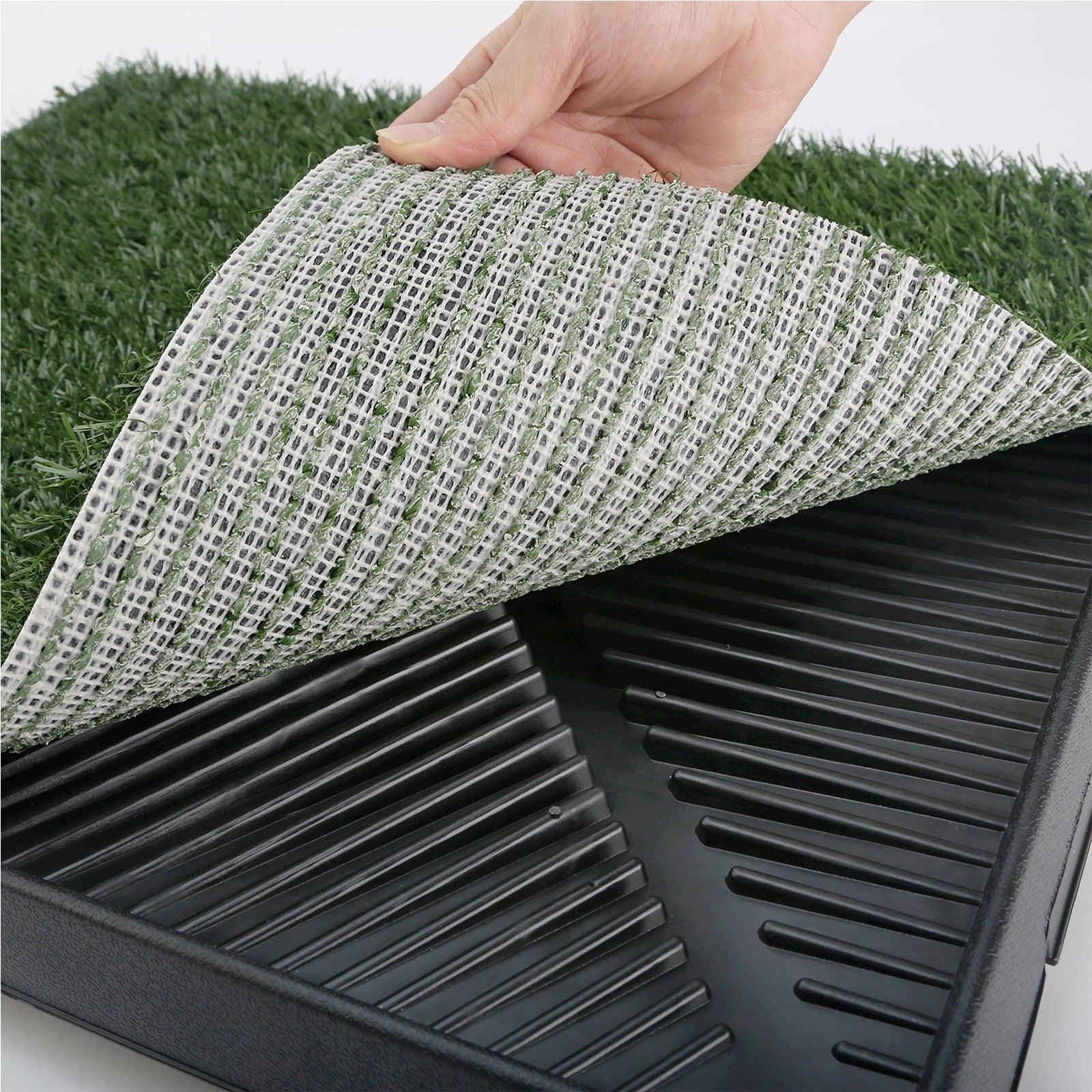 Paw Mate Pet Dog Potty Tray Training Toilet 63cm x 50cm + 1 Grass Mat - Pet Parlour Australia