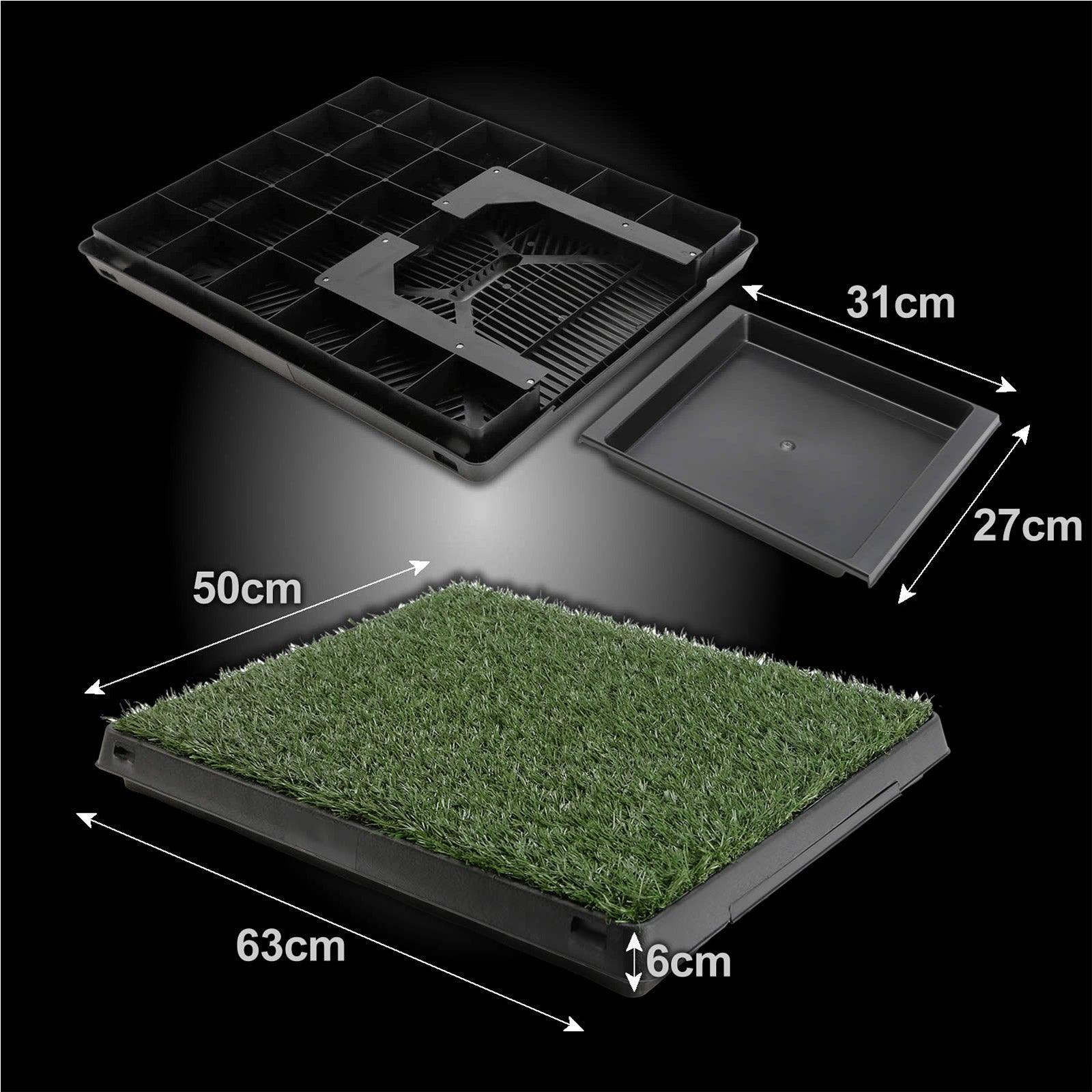 Paw Mate Pet Dog Potty Tray Training Toilet 63cm x 50cm + 1 Grass Mat - Pet Parlour Australia