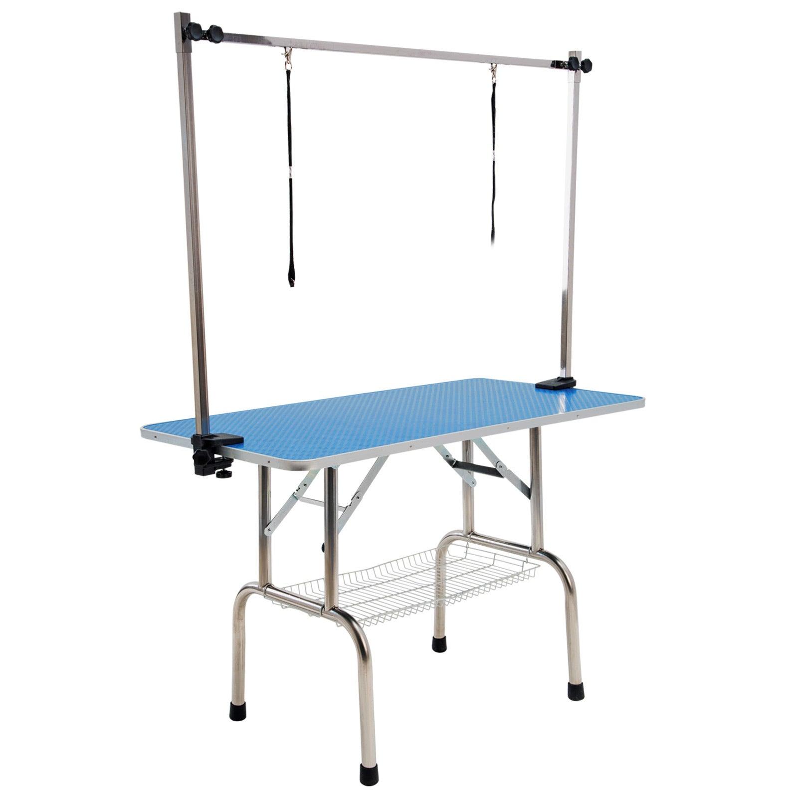 Paw Mate Blue Pet Grooming Salon Table Dual Dog Cat 120cm - Pet Parlour Australia