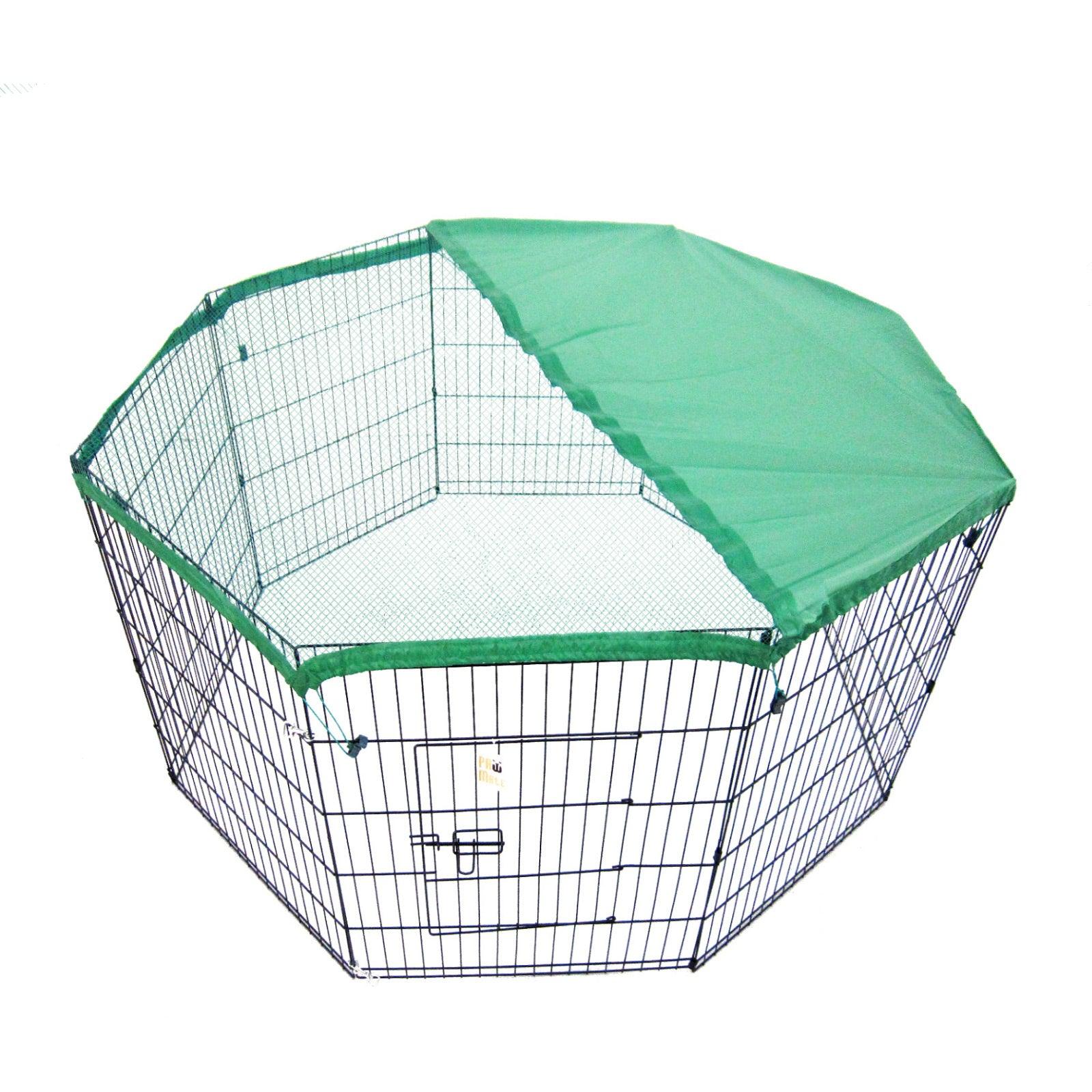 Paw Mate Pet Playpen 8 Panel 30in Foldable Dog Cage + Cover - Pet Parlour Australia