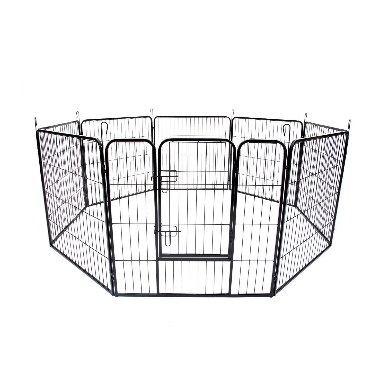 Paw Mate Pet Playpen Heavy Duty 32in 8 Panel Foldable Dog Exercise Enclosure Fence Cage - Pet Parlour Australia