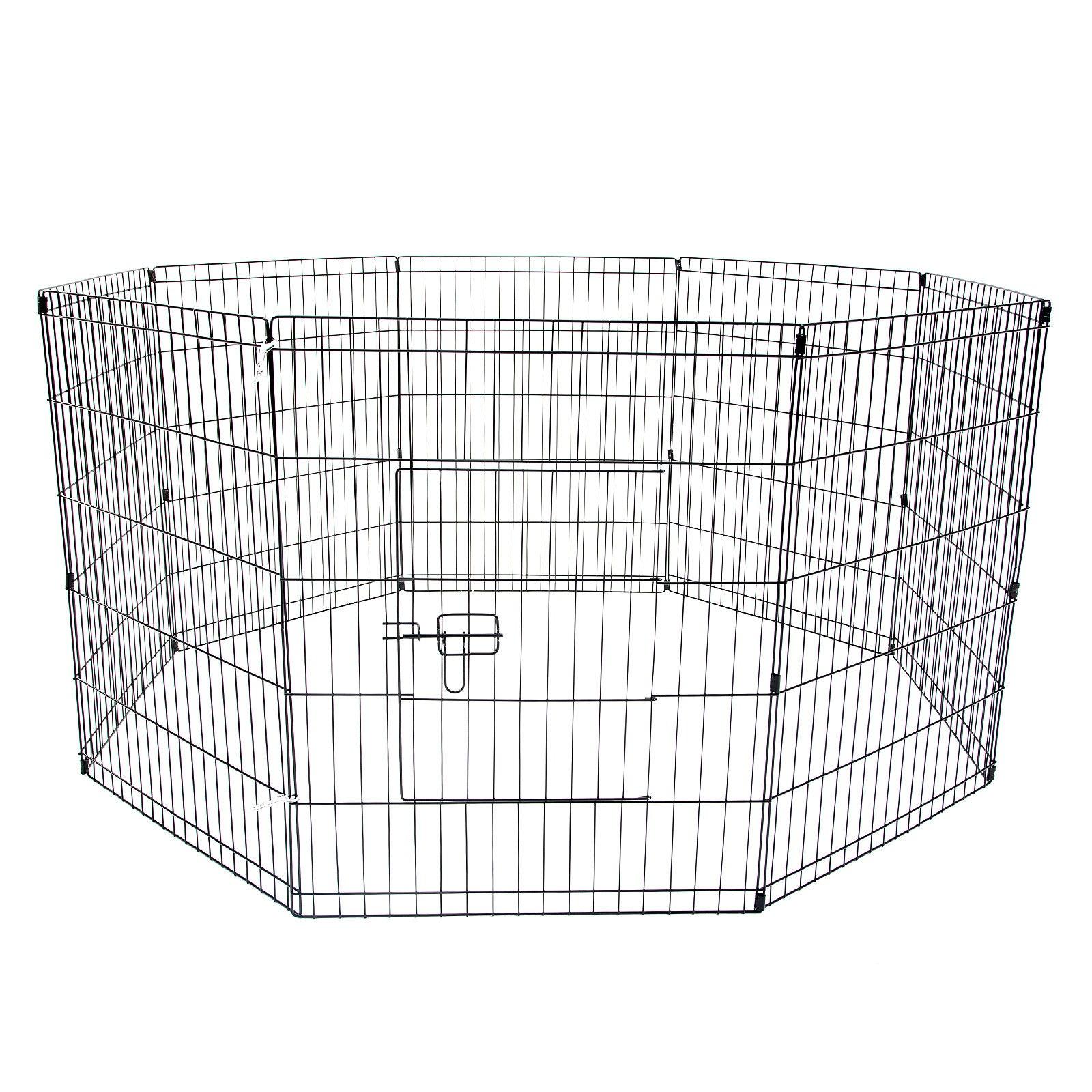 Paw Mate Pet Playpen 8 Panel 36in Foldable Dog Exercise Enclosure Fenc