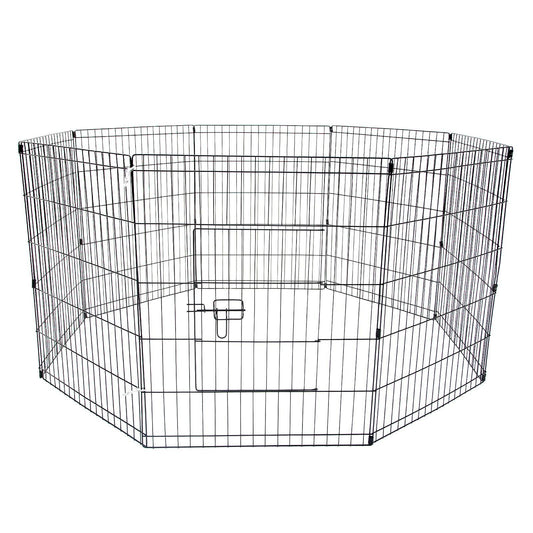 Paw Mate Pet Playpen 8 Panel 36in Foldable Dog Exercise Enclosure Fence Cage - Pet Parlour Australia