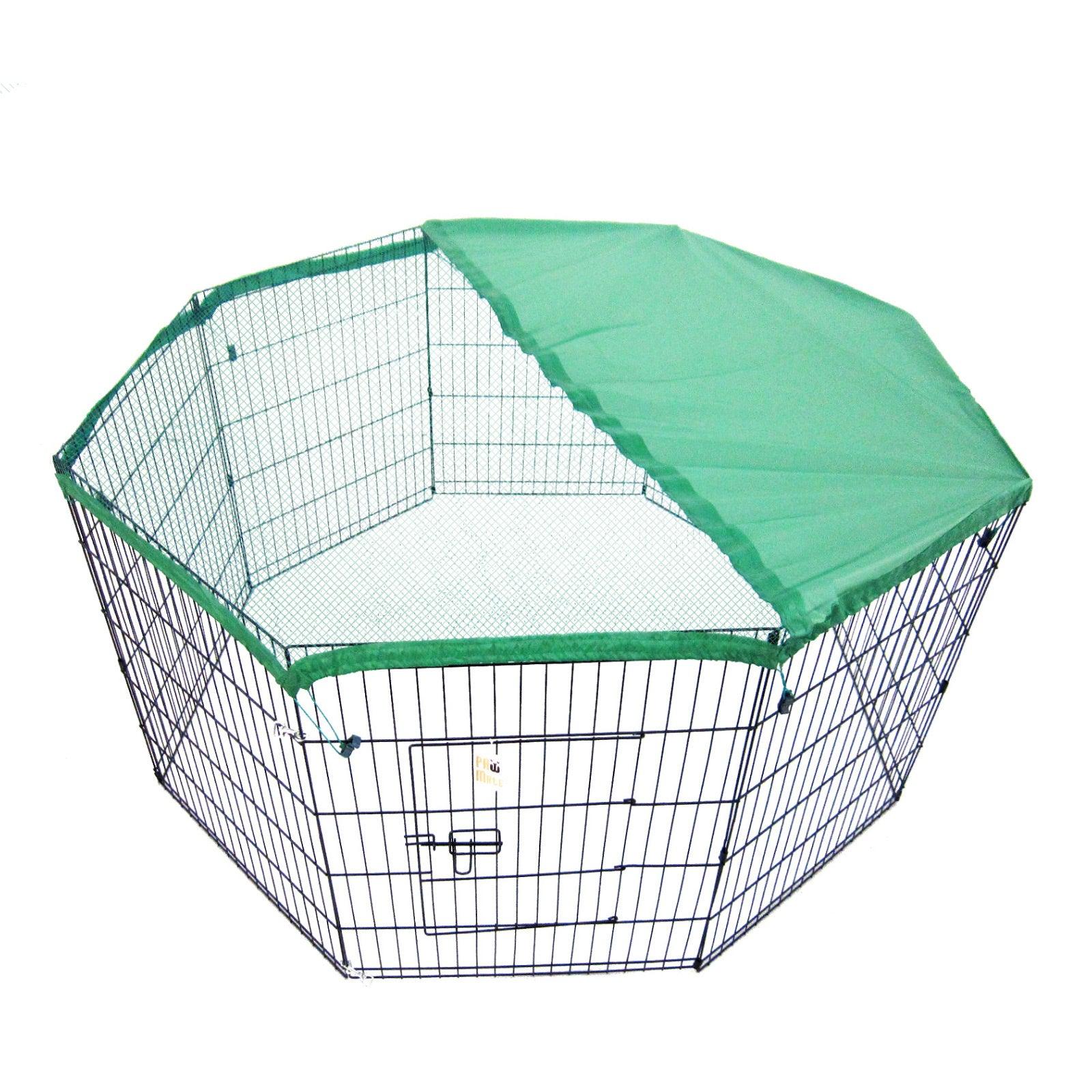 Paw Mate Pet Playpen 8 Panel 36in Foldable Dog Cage + Cover - Pet Parlour Australia