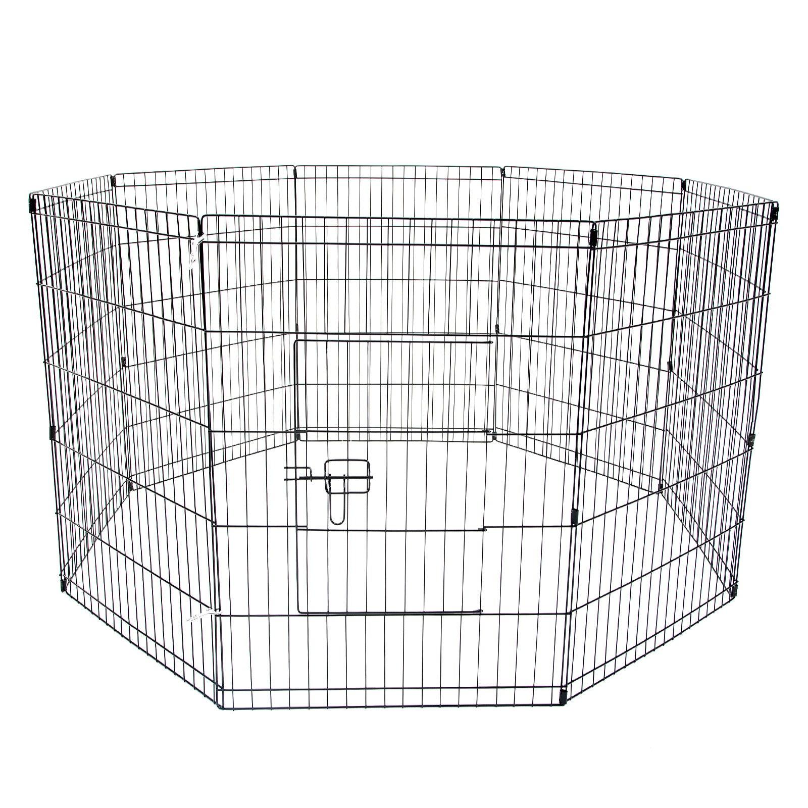 Paw Mate Pet Playpen 8 Panel 42in Foldable Dog Exercise Enclosure Fence Cage - Pet Parlour Australia