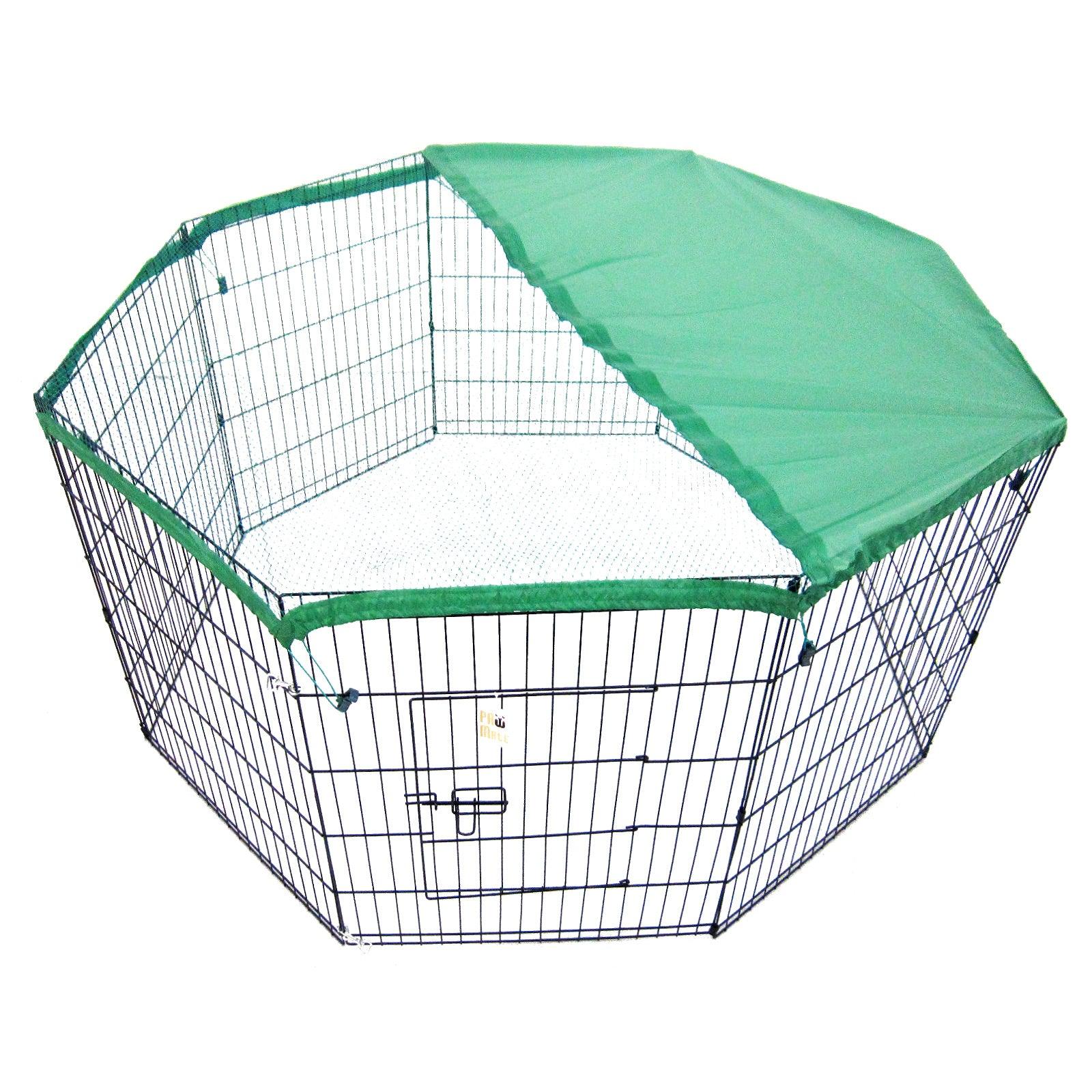 Paw Mate Green Net Cover for Pet Playpen 24in Dog Exercise Enclosure Fence Cage - Pet Parlour Australia