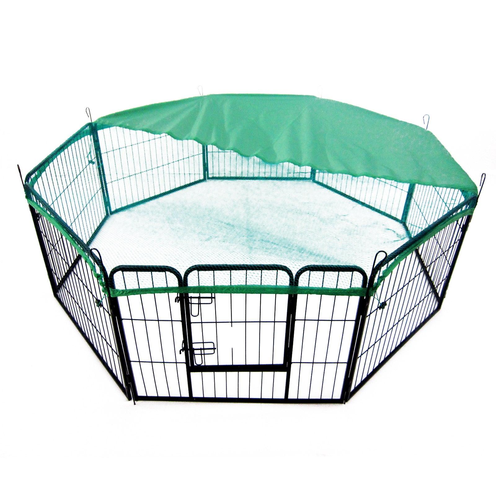 Paw Mate Green Net Cover for Pet Playpen 31in Dog Exercise Enclosure Fence Cage - Pet Parlour Australia