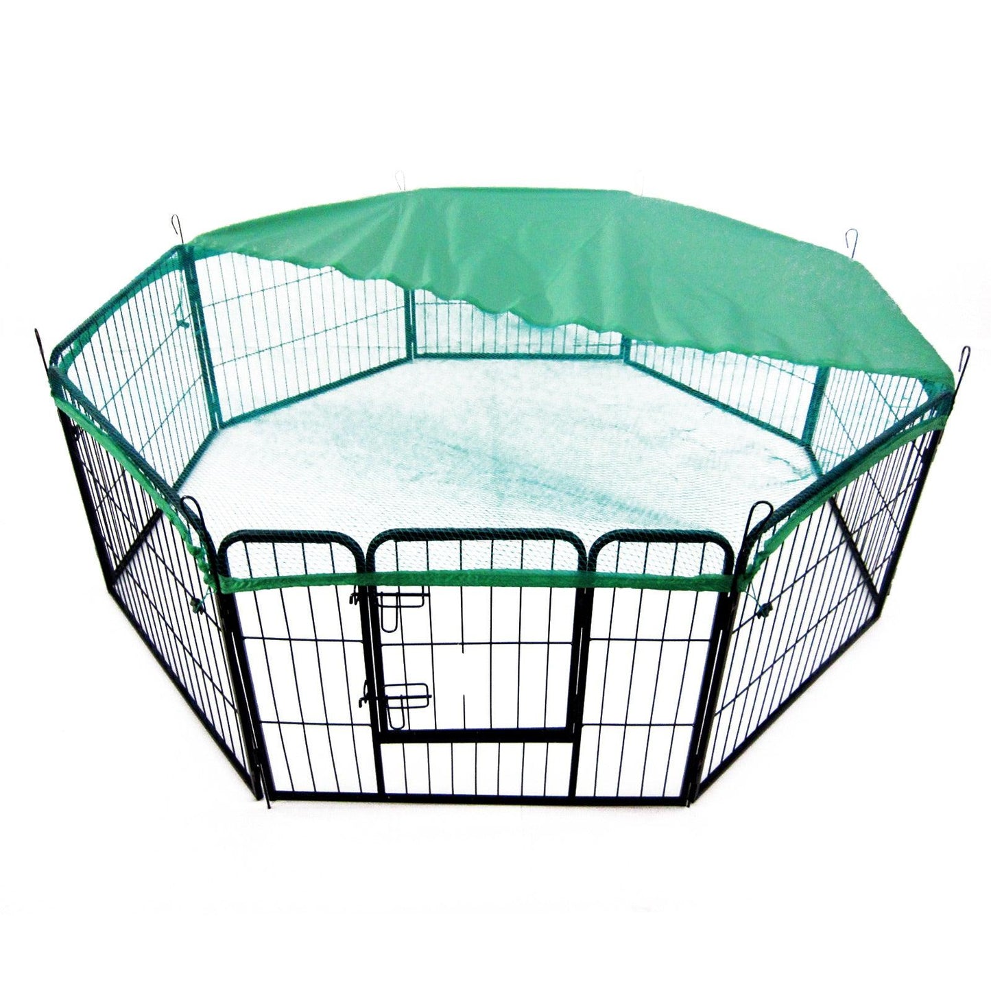 Paw Mate Green Net Cover for Pet Playpen 32in Dog Exercise Enclosure Fence Cage - Pet Parlour Australia