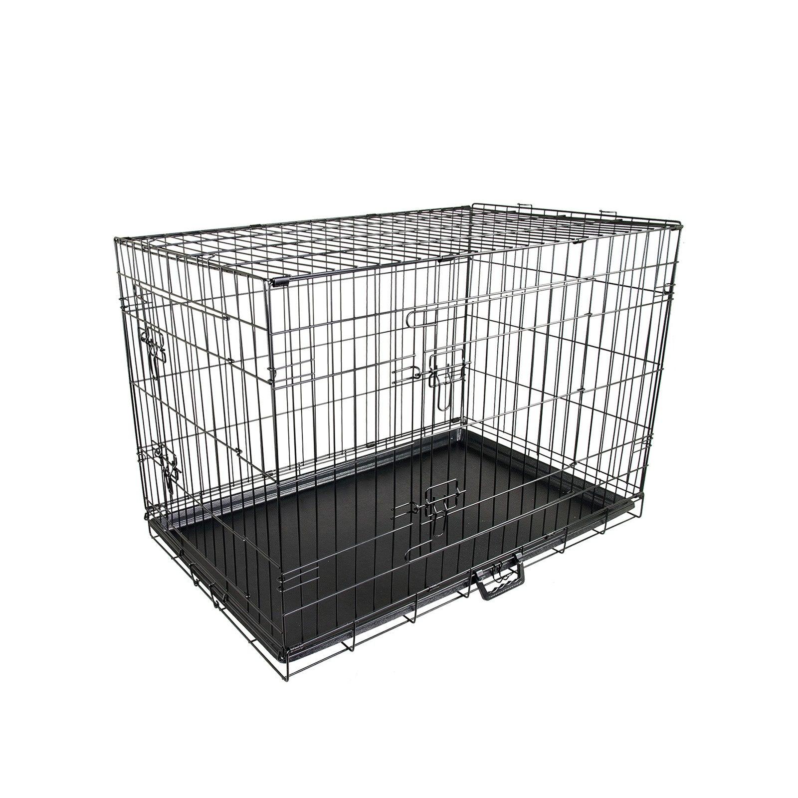 Paw Mate Wire Dog Cage Foldable Crate Kennel 24in with Tray - Pet Parlour Australia