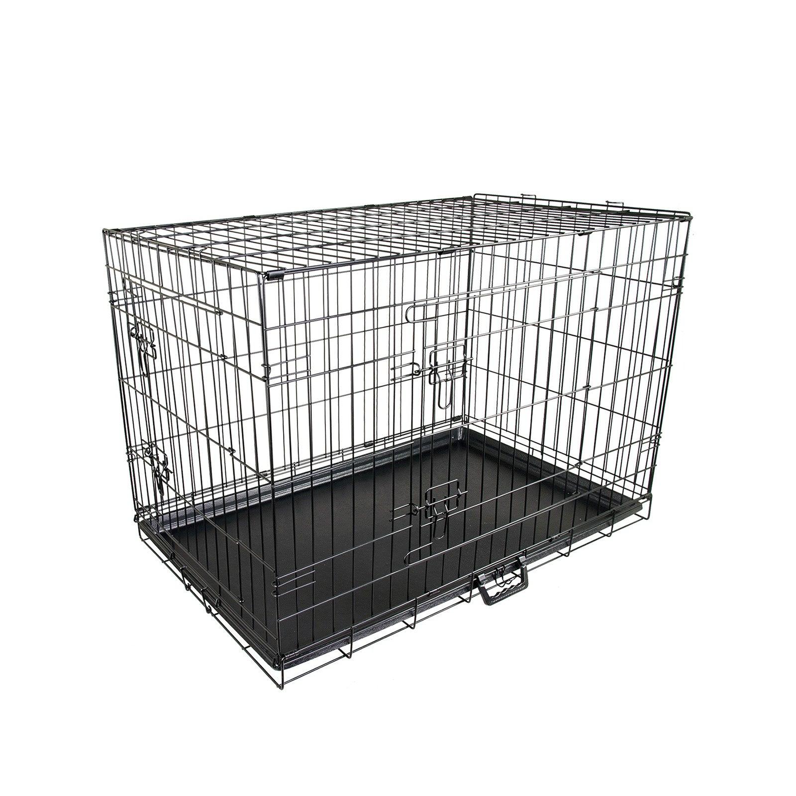 Paw Mate Wire Dog Cage Foldable Crate Kennel 30in with Tray - Pet Parlour Australia