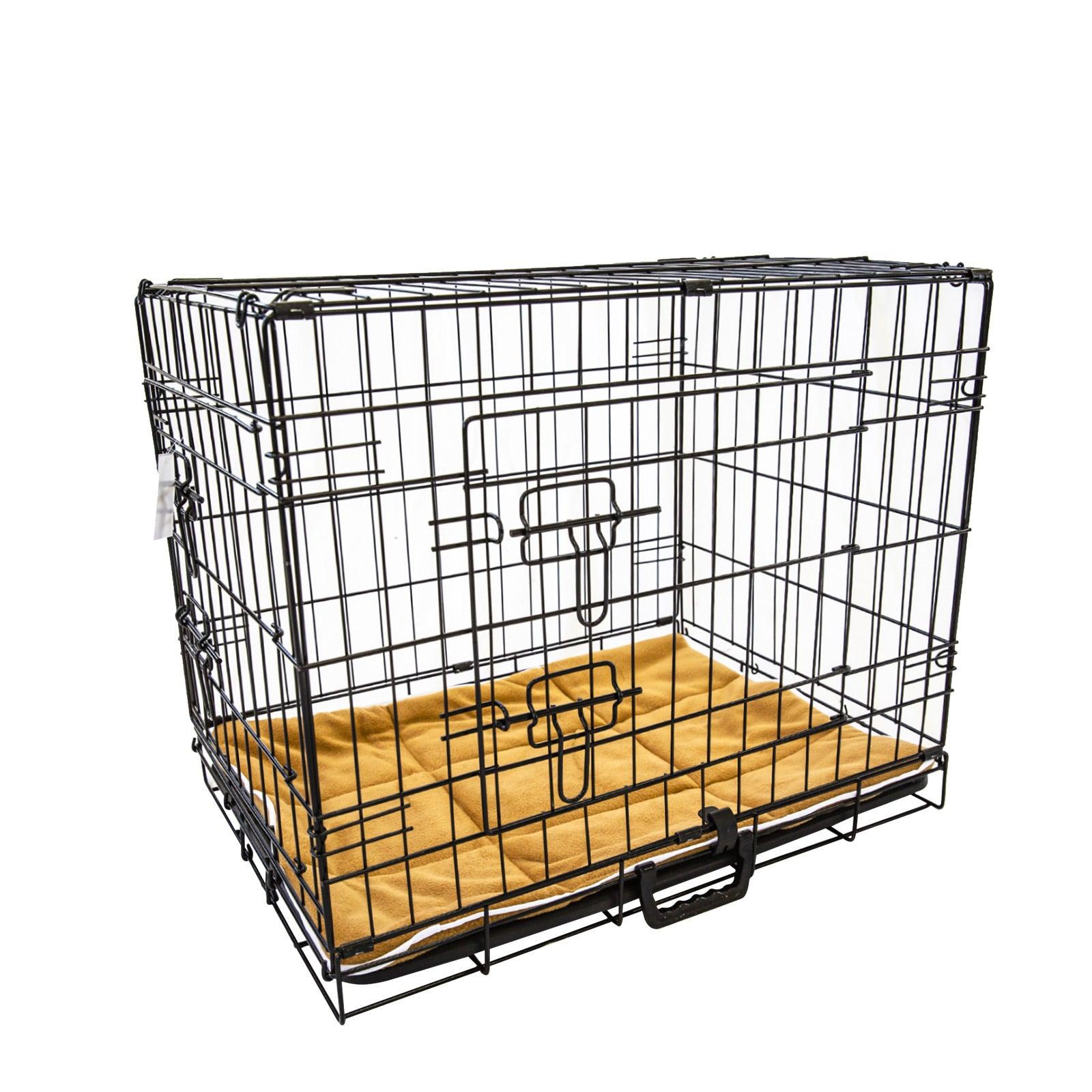 Paw Mate Wire Dog Cage Foldable Crate Kennel 36in withTray + Cushion Mat Combo - Pet Parlour Australia