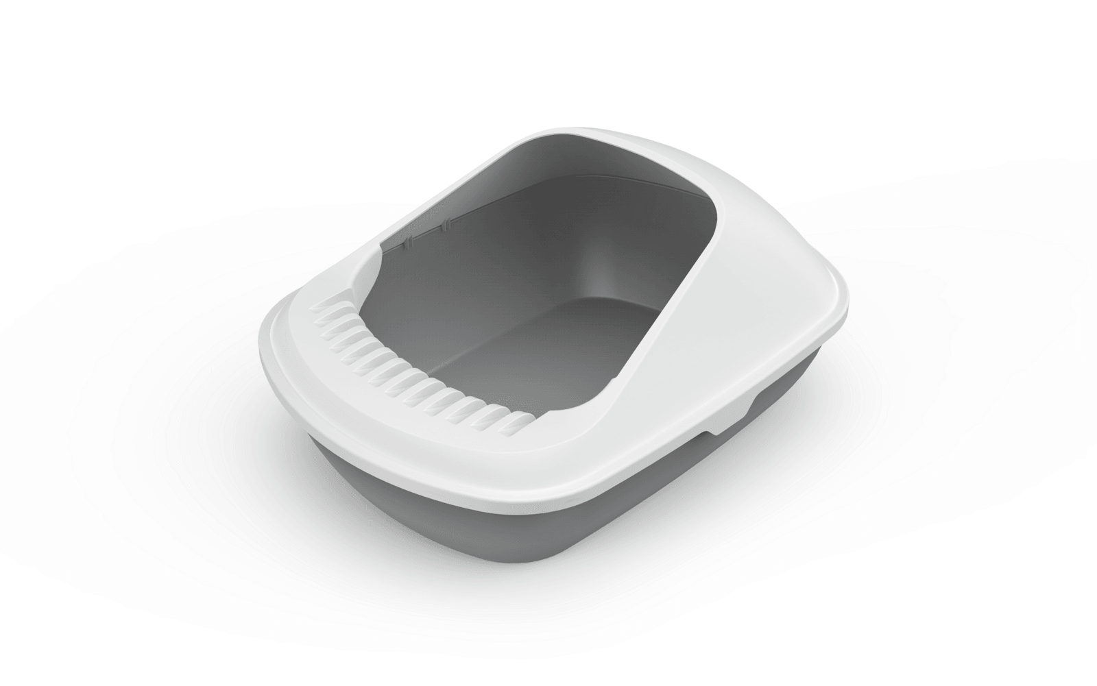 2 X Medium Cat Litter Box Tray With Shovel Kitty Toilet Semi-Enclosed Pet Box - Pet Parlour Australia