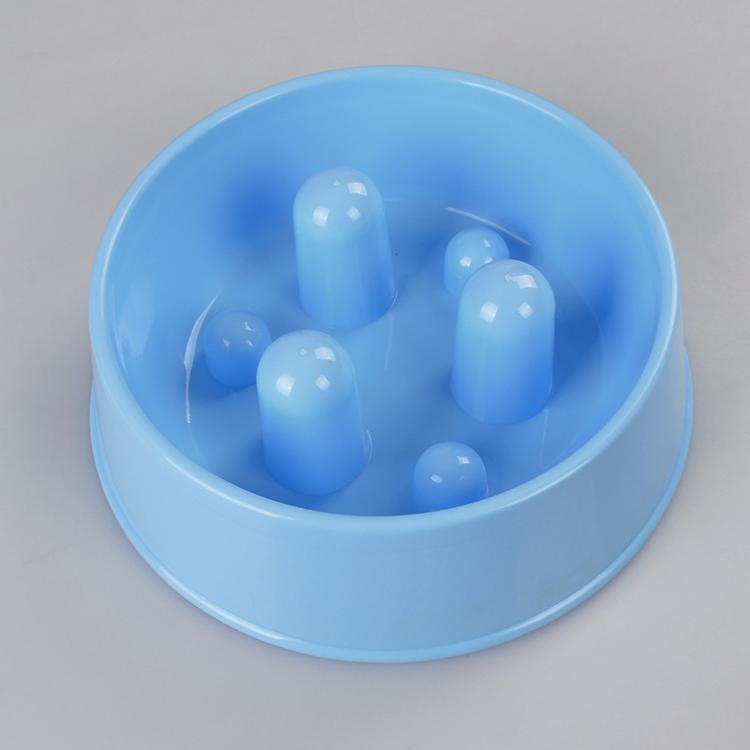 1 x XL Pet Anti Gulp Feeder Bowl Dog Cat Puppy slow food Interactive Dish Blue - Pet Parlour Australia