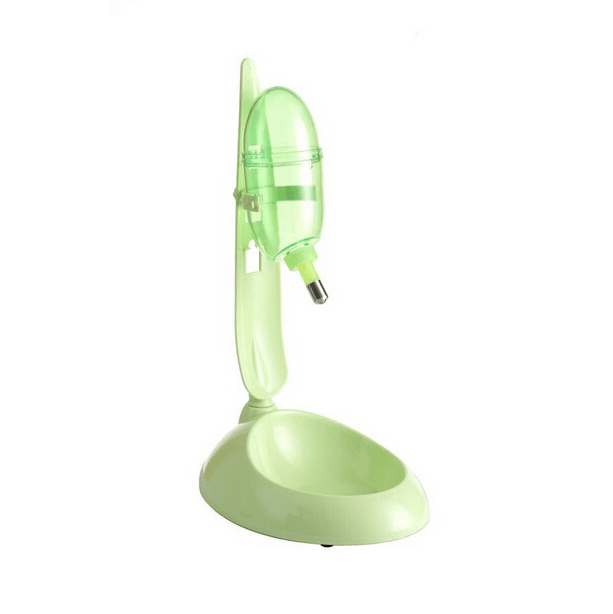 Dog Cat Guinea Pig Water Food Feeder Rabbit Bowl Dispenser Bottle-Green - Pet Parlour Australia