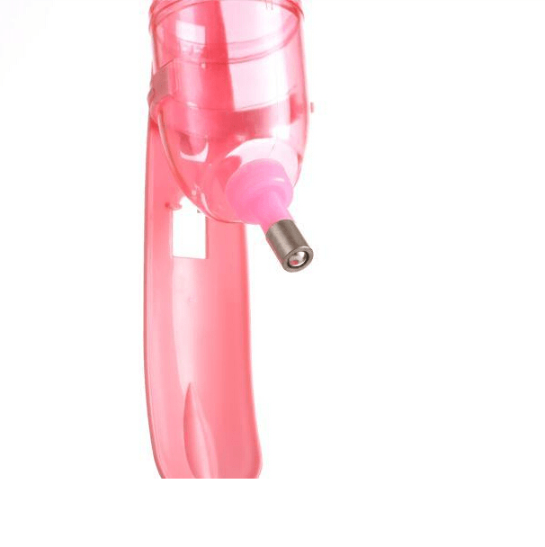 Dog Cat Guinea Pig Water Food Feeder Rabbit Bowl Dispenser Bottle-Pink - Pet Parlour Australia