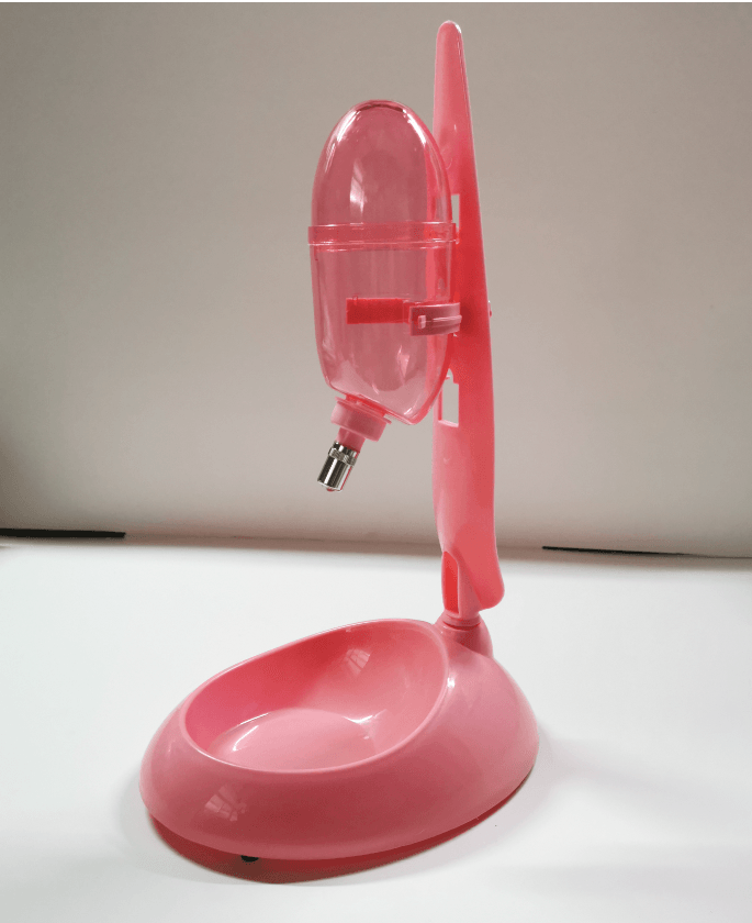 Dog Cat Guinea Pig Water Food Feeder Rabbit Bowl Dispenser Bottle-Pink - Pet Parlour Australia