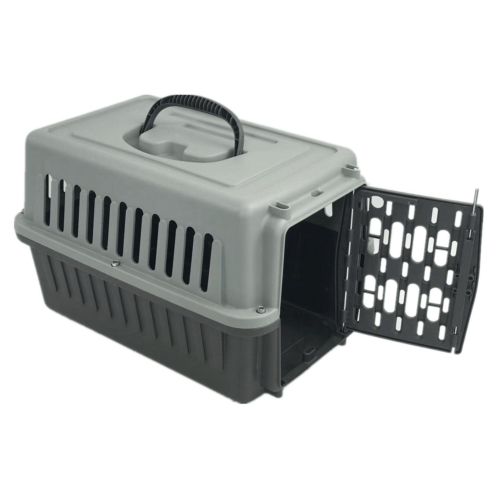 Small Dog Cat Rabbit Crate Pet Guinea Pig Carrier Kitten Rabbit Cage-Grey - Pet Parlour Australia