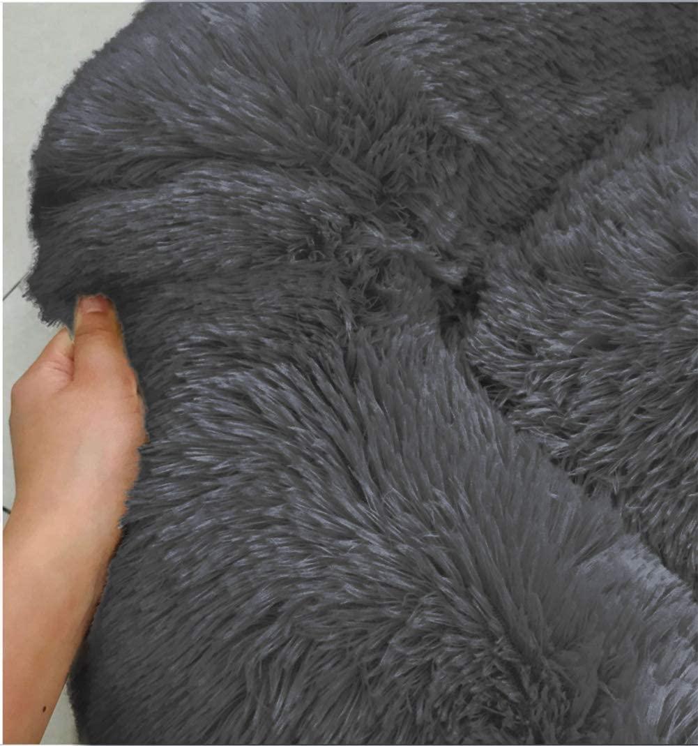 Soft Dog Bed Round Washable Plush Pet Kennel Cat Bed Mat Sofa Small 50cm - Pet Parlour Australia