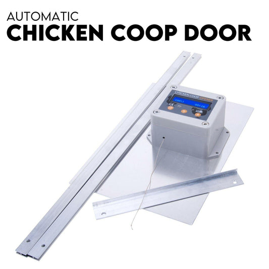 Chicken Coop Door with Digital LCD Screen to manage Timer and Sensor - Pet Parlour Australia