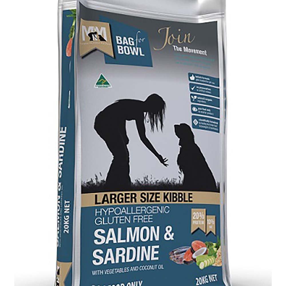 Mfm Dog Lg Kibble Slmn & Sardn Gluten Free Dark Blue 20Kg - Pet Parlour Australia