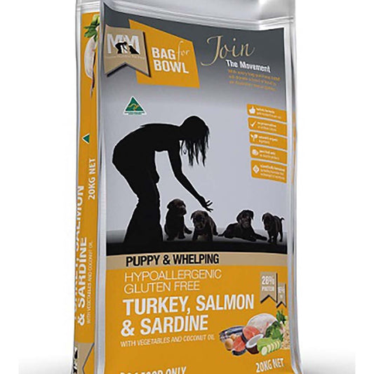 Mfm Puppy Turkey & Salmon & Sardine Gluten Free Gold 20Kg - Pet Parlour Australia
